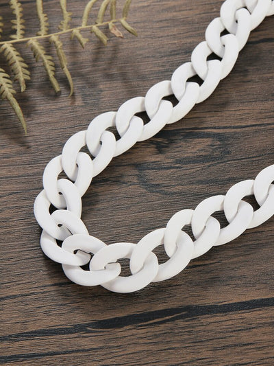 White chain necklace - feelingchicboutique