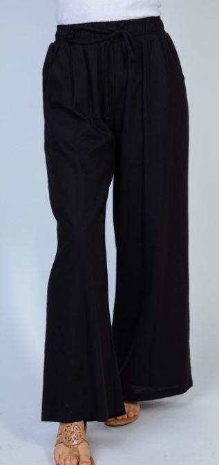 Black High Waisted Solid Knit Pants - feelingchicboutique