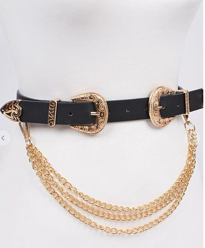 Removable Chain Belt - Plus in Silver or Gold - feelingchicboutique