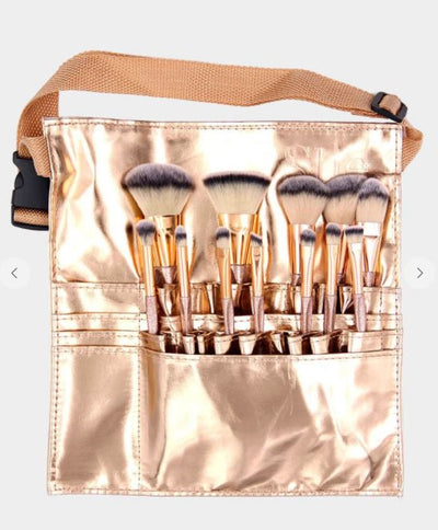 12 pc Soft Make up Brush Tool Kit with a Waist Organizer - feelingchicboutique