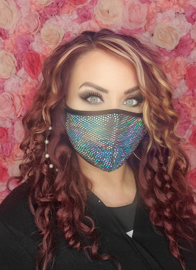3D Sequin Mask - with Filter Pocket - feelingchicboutique