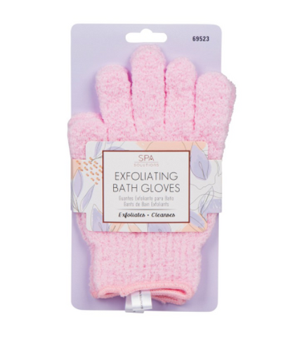 CALA Pink Exfoliating Bath Gloves - feelingchicboutique