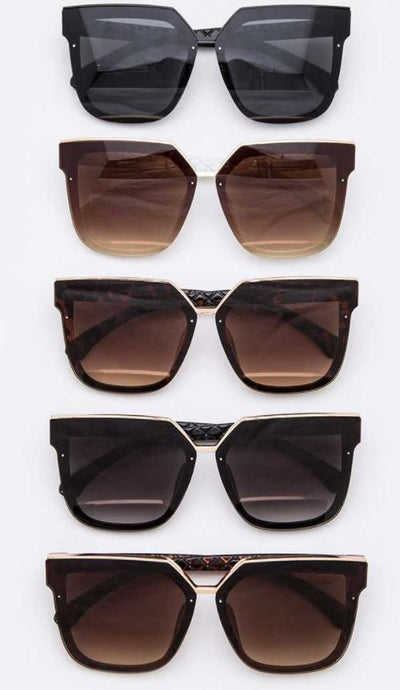 Color Gradient Square Sunglasses - feelingchicboutique