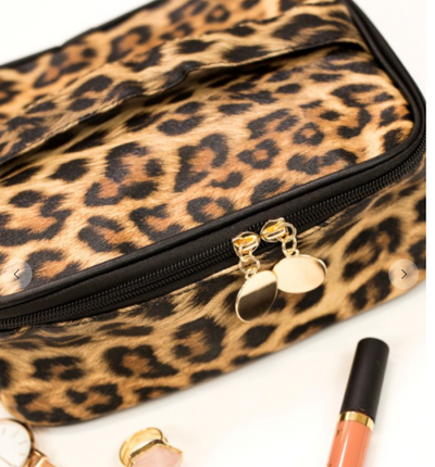 Leopard Make Up Jewelry Case - RESTOCKED - feelingchicboutique