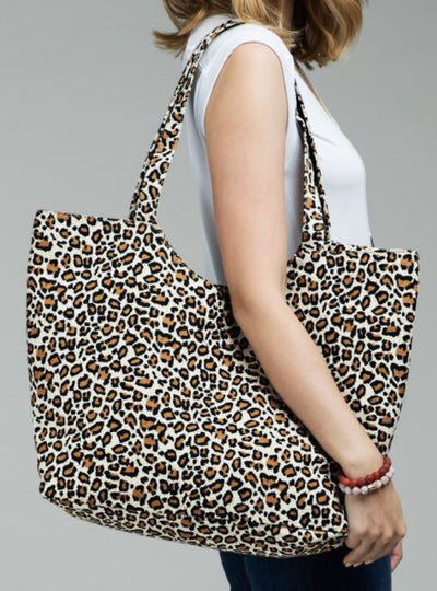 Leopard Print Tote Bag - feelingchicboutique