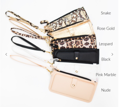 Rose Gold Leopard Wristlet Straps