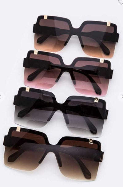 Flip Up Iconic Square Sunglasses Set - feelingchicboutique