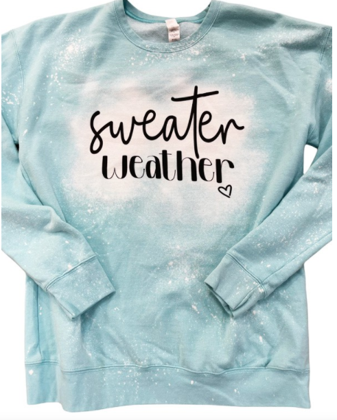 Sweater Weather bleached Sweatshirt feelingchicboutique