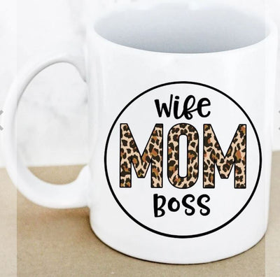 Mug - Wife, Mom, Boss - feelingchicboutique