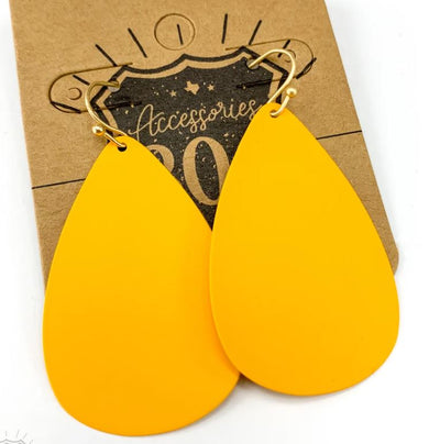 Yellow Teardrop Earrings - feelingchicboutique
